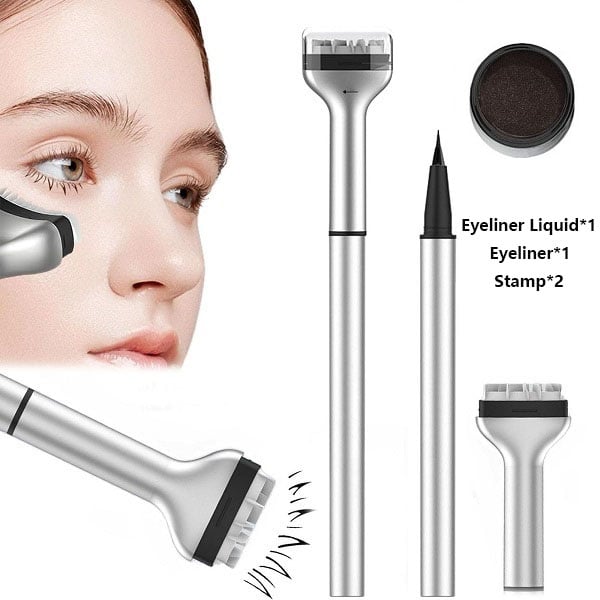 🥳2026 HOT SALE🥳💋50K+ SOLD!🔥 50% OFF!3-in-1 Kit: Eyeliner and Lower Lash Stamp