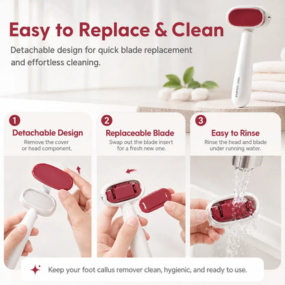💥50% off  last day丨 GarageLine® Dual-Sided Foot Callus Remover ✨ | Professional Stainless Steel Foot Scraper