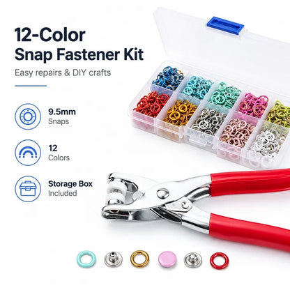 🔥 Save 50% Today |Fobvgu® Snap Button Repair & DIY Craft Kit — No Sewing Needed ✨