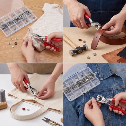 🔥 Save 50% Today |Fobvgu® Snap Button Repair & DIY Craft Kit — No Sewing Needed ✨
