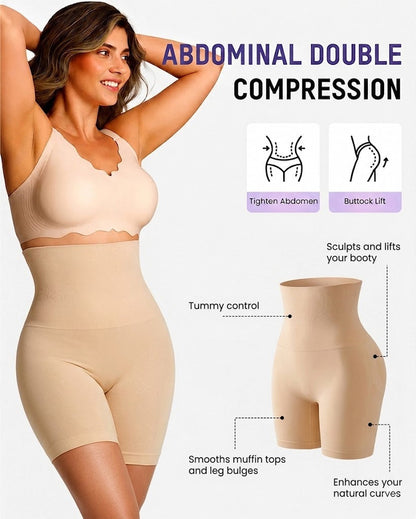 🔥 Buy 3 Get 1 Free | 𝐒𝐟𝐫𝐜𝐨𝐫𝐝® Women’s High-Waisted Tummy Control Shapewear Shorts