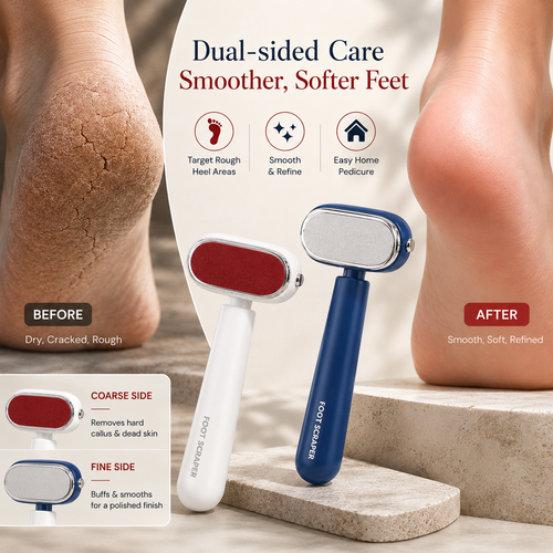 💥50% off  last day丨 GarageLine® Dual-Sided Foot Callus Remover ✨ | Professional Stainless Steel Foot Scraper