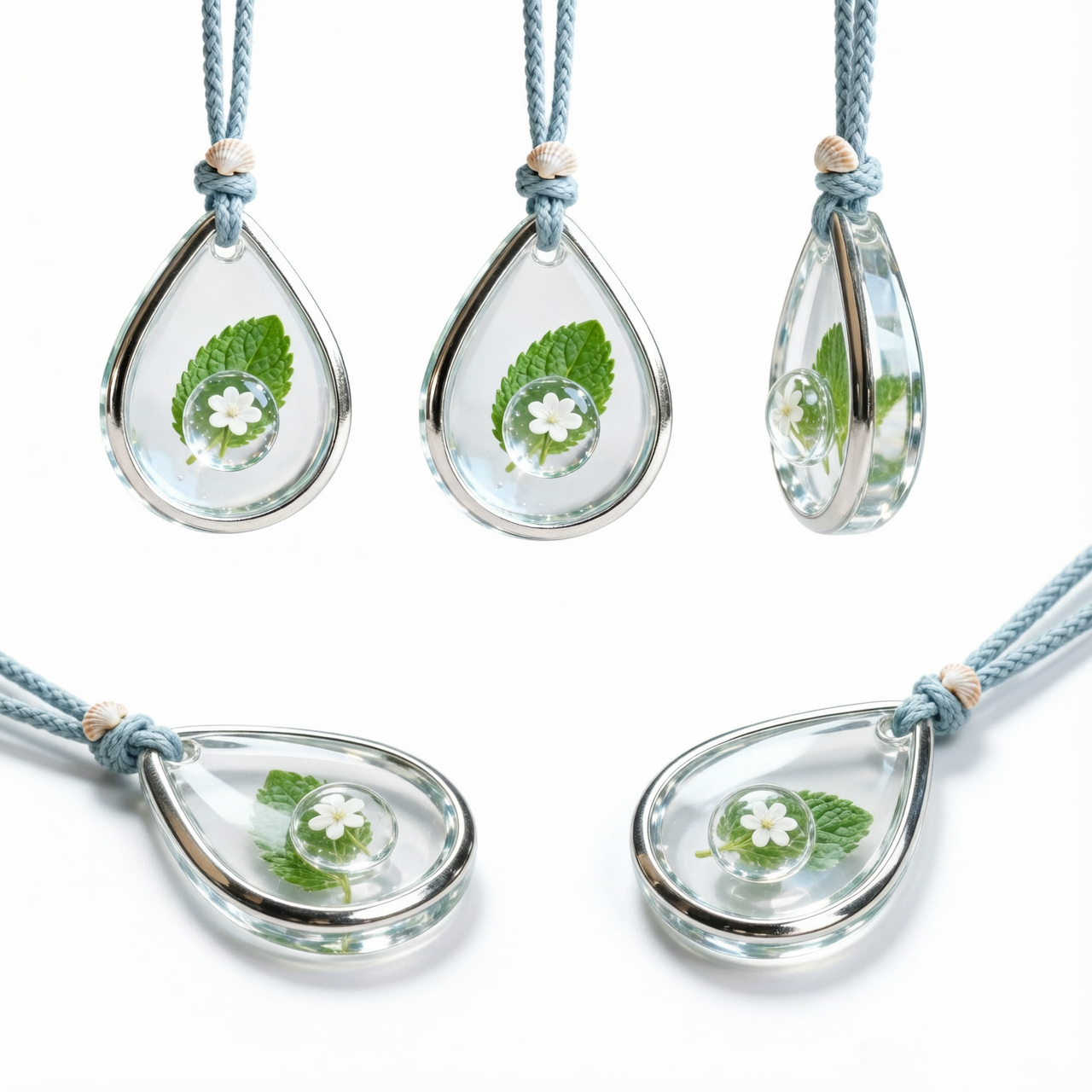 SeaGlass Bloom™ Teardrop Charm