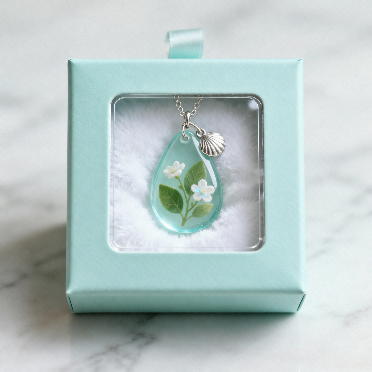 Seafoam Blossom™ Pendant Necklace