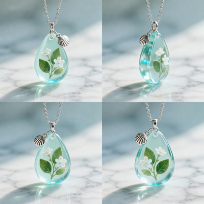 Seafoam Blossom™ Pendant Necklace