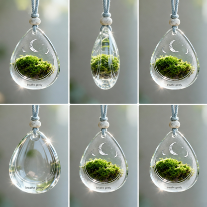 Breathe Gently™ Moon Moss Drop Charm