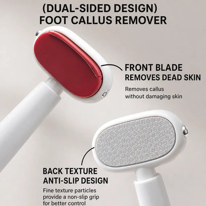 💥50% off  last day丨 GarageLine® Dual-Sided Foot Callus Remover ✨ | Professional Stainless Steel Foot Scraper