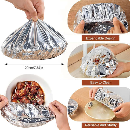 🔥50% off  last day丨SVOZK® Home dining table & food container aluminum foil heat-retaining cover🍲