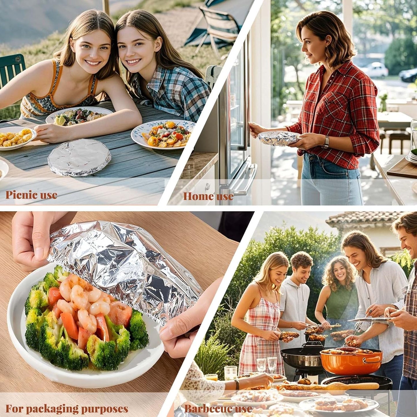 🔥50% off  last day丨SVOZK® Home dining table & food container aluminum foil heat-retaining cover🍲