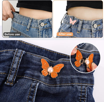 Last Day 50% OFF🔥SVOZK® 8PCS Butterfly Waist Tighteners 🦋 Perfect Fit in Seconds — No Sewing Needed