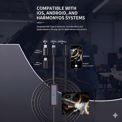 💥LIMITED-TIME 50% OFF! 🔥High-Resolution Waterproof Endoscope Camera