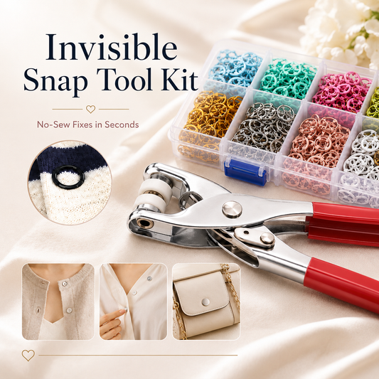 🔥 Save 50% Today |Fobvgu® Snap Button Repair & DIY Craft Kit — No Sewing Needed ✨